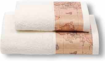 Set Asciugamani Alviero Martini 5 Pezzi | Grigio, Cotone 1ª Classe - 2 Asciugamani E 2 Ospite - Foto 14