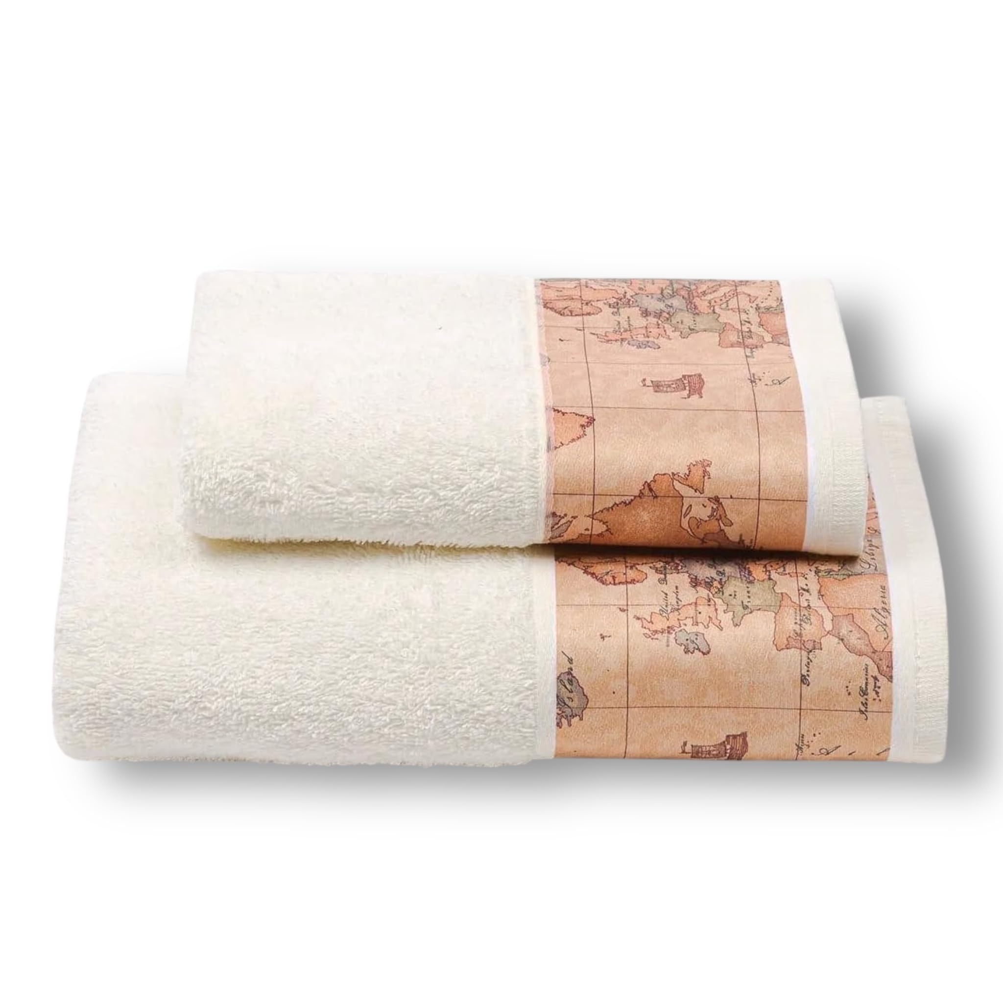 Set Asciugamani Bagno Alviero Martini – Spugna Cotone 100% – Nocciola – Nuovo Con Etichette