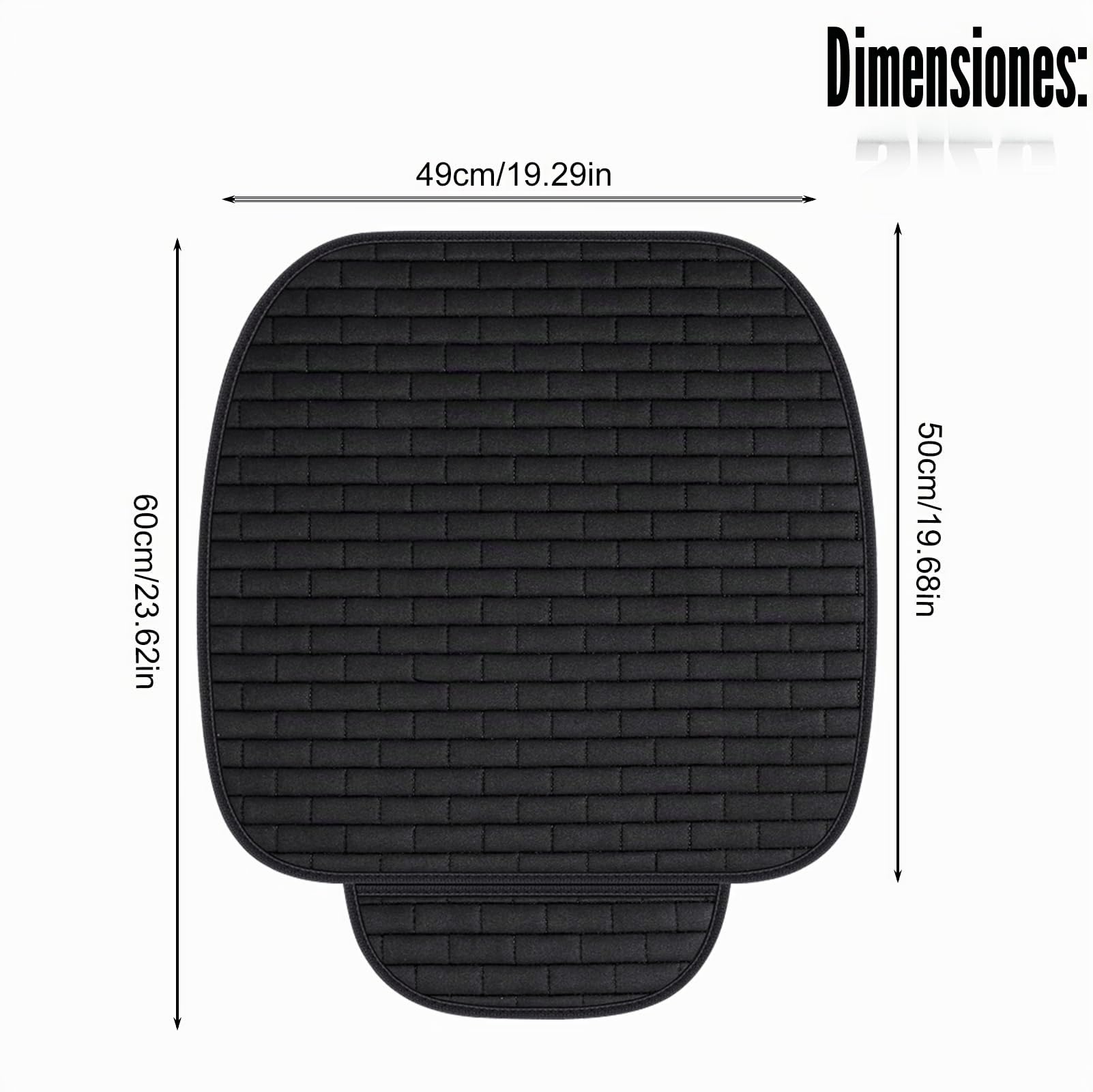 Cojines Coche Asientos Delanteros: Cojín Protector De Asiento De Lino Delantero, Cojines Coche Asientos Delanteros, Cojines de Asiento Delantero Antideslizante, Funda Asiento Delantero Coche