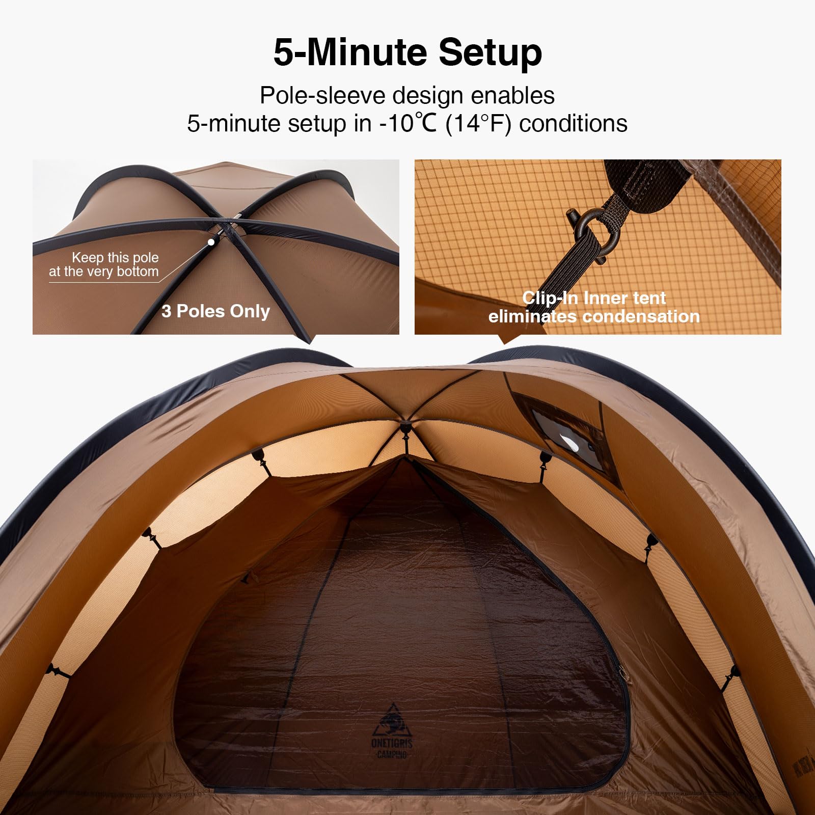 Amazon.co.jp: OneTigris Coco Nest 1人用ドームホットテント ストーブ 