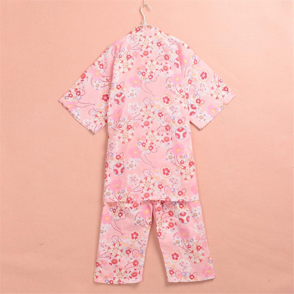 BLZ Kimono Style Top Pants Pink