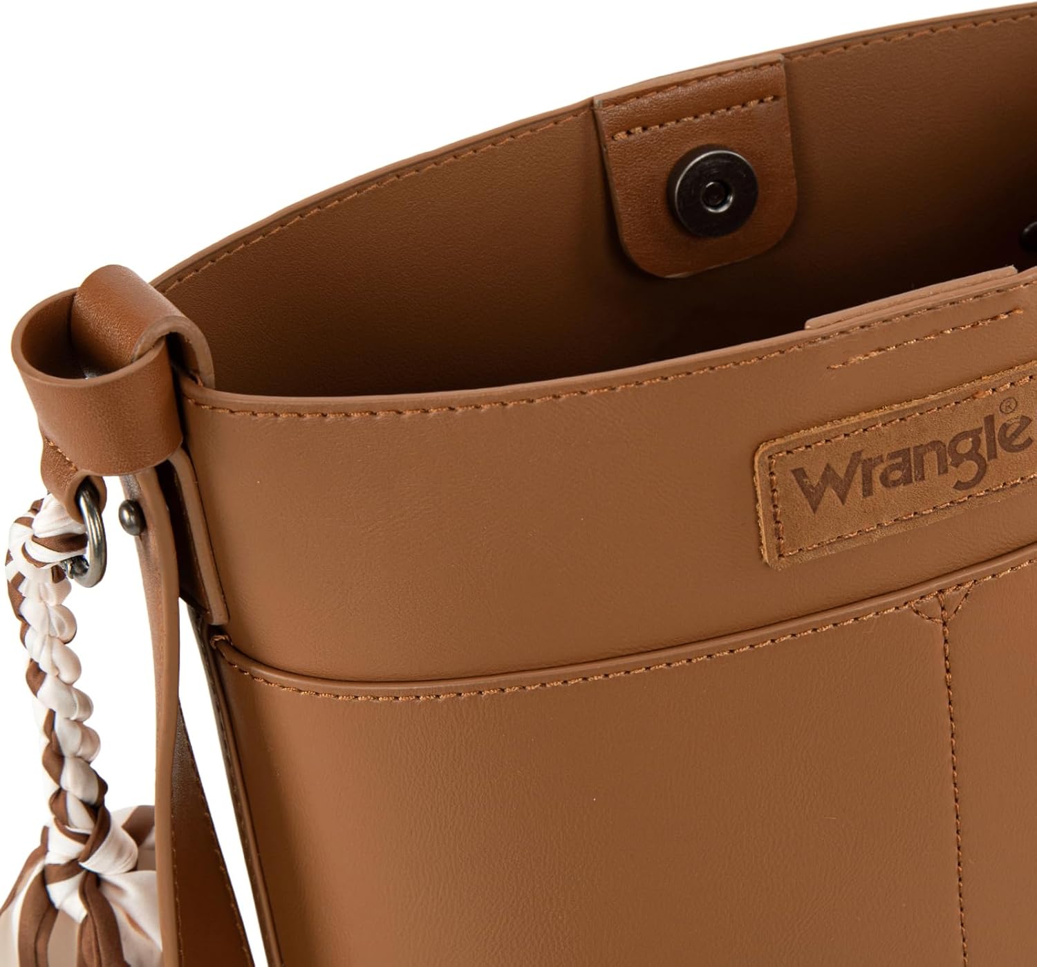 Wrangler Large Crossbody Purse for Women Cross Body Bag with Scarves