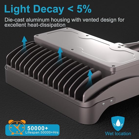 Lightdot 120W LED Flood Light Outdoor, 450W Equivalent 8400LM 5000K Daylight, IP65 Waterproof ETL Listed Outdoor Flood Lights for Yard Driveway Security Flagpole (4 Pack)