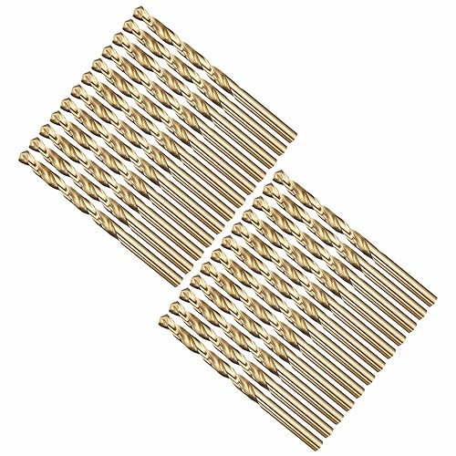 Miniatura 17 de Broca, diámetro de corte de 7/16 pulgadas (0.437 in), 4241 brocas HSS negro y dorado, ángulo de corte de 118° versátil