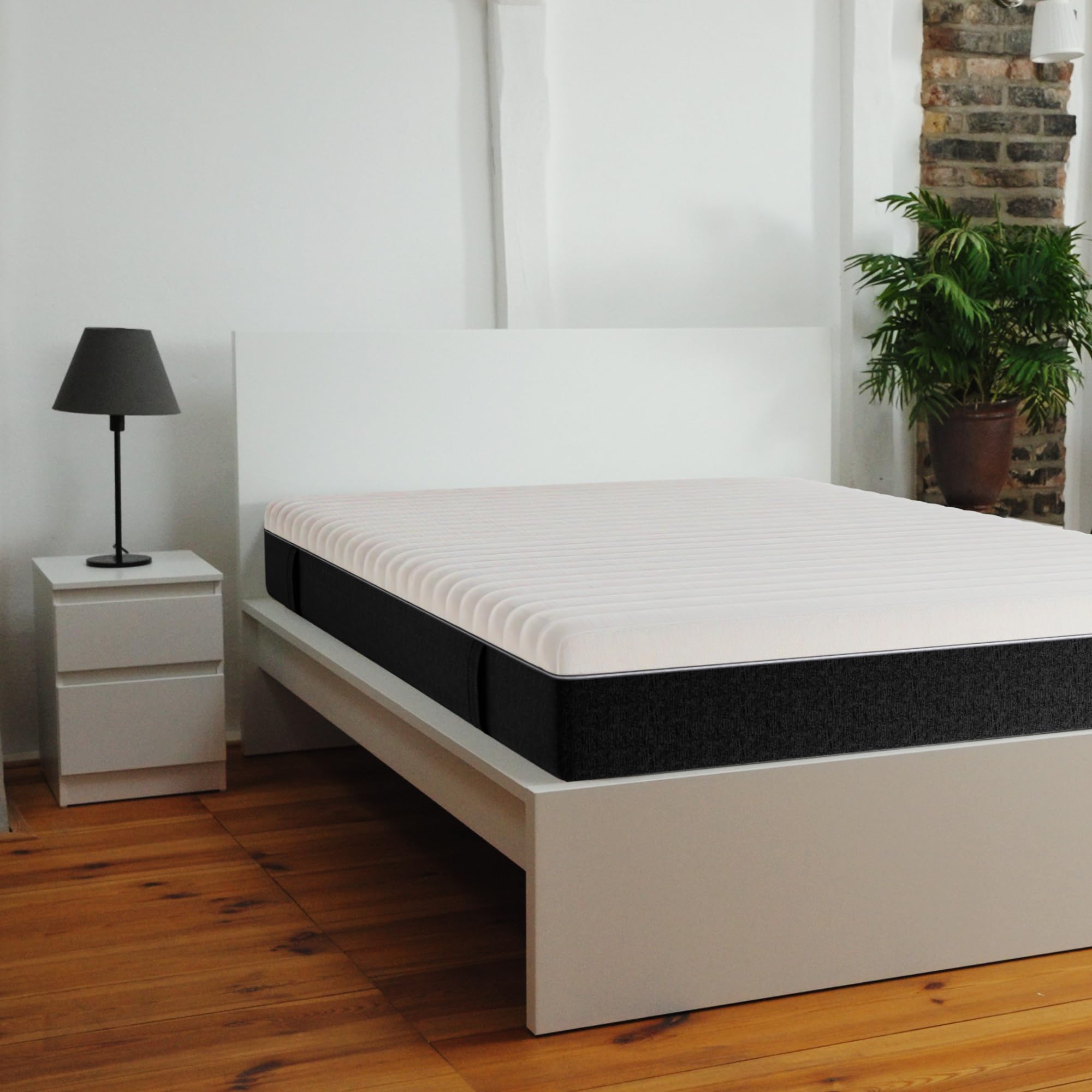 BMM materasso easyone 80x200 cm/Sistema ibrido a 5 strati/il nucleo a molle insacchettate incontra la schiuma/ortopedico a 7 zone Altezza del materasso 22 cm/Materassi Sviluppo prodotti in Germania…