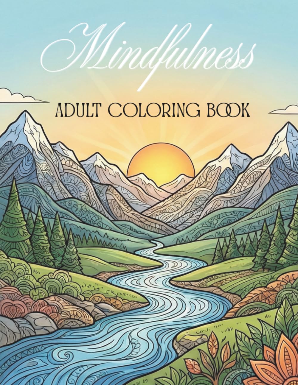 Mindfulness Adult Coloring Book: Landscapes (Mindfulness Landscapes)