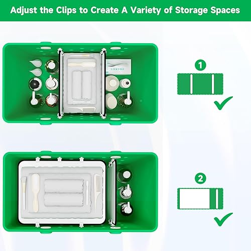 Miniatura 3 de DGLOZE 2 piezas de bandeja divisora para bolsas Bogg - Organiza y divide el espacio con accesorios de inserción para bolsa Bogg (Negro)