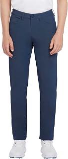 PGA Tour - Men's Golf Trousers, 5 Pocket Design, Moisture Wicking, Stretch Regular Fit Navy