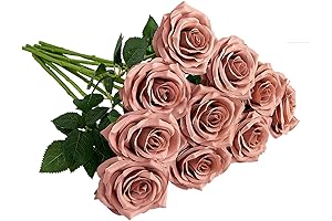 IUKnot Artificial Rose 10pcs Open Flower Bouquet