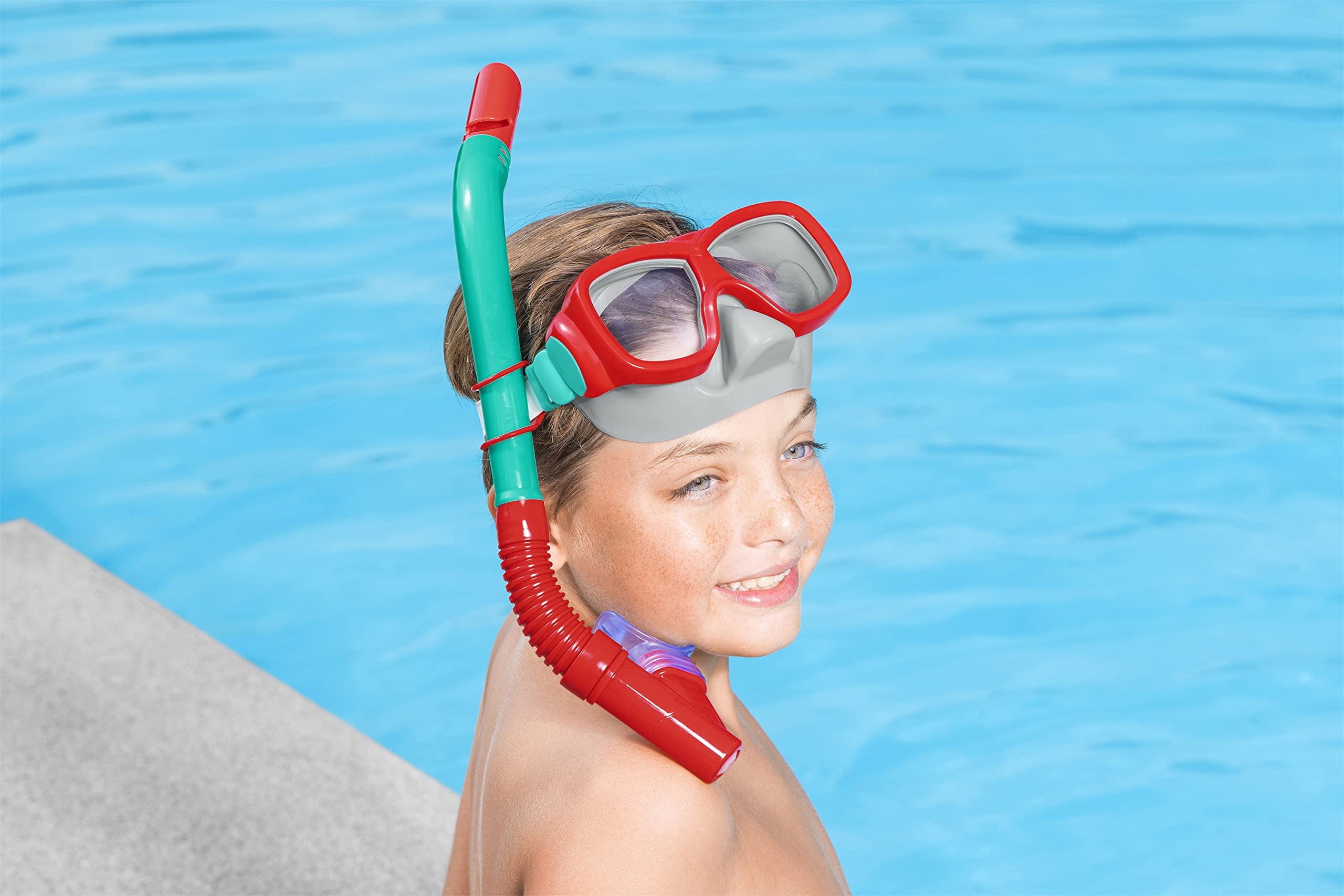 Bestway 24032-5 Set da snorkeling per bambini Explora, 7+ anni