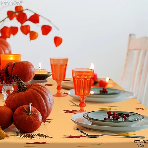 Miniatura 8 de KatchOn, Mantel rectangular desechable de Acción de Gracias, grande, 87 x 51 pulgadas, paquete de 2, mantel de plástico de Acción de Gracias para