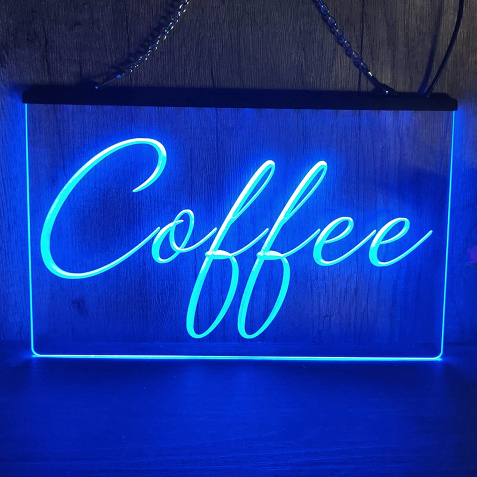 Kawiarnia neon LED, niestandardowe litery USB kawiarnia neony do dekoracji ścian pokoju 3D lampki nocne,Rgb,30x20cm