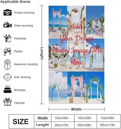 Miniatura 2 de Fondos personalizados, diseño de tu propia imagen, texto, fotografía, tela, fotografía, estudio fotográfico, accesorios para cabina de fotos,