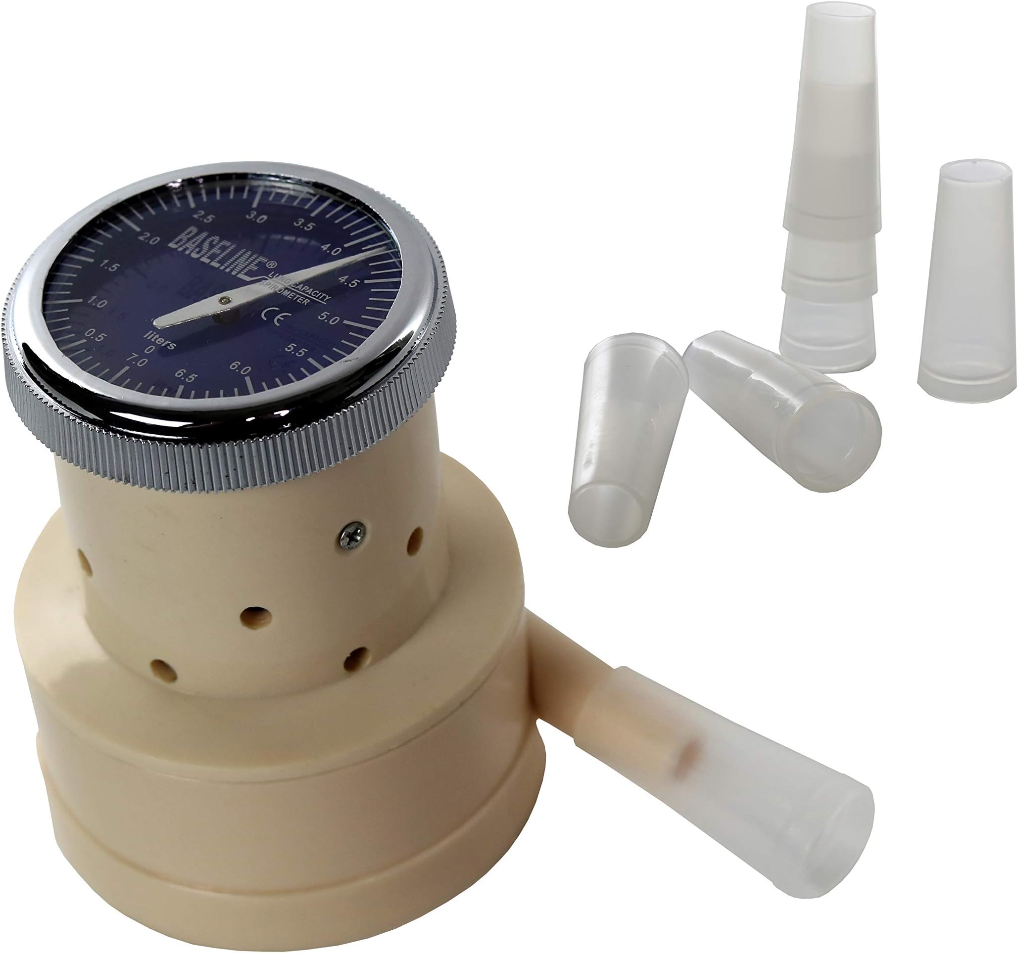 Baseline 12-1710 Windmill Type Buhl Portable Spirometer with Mouthpieces