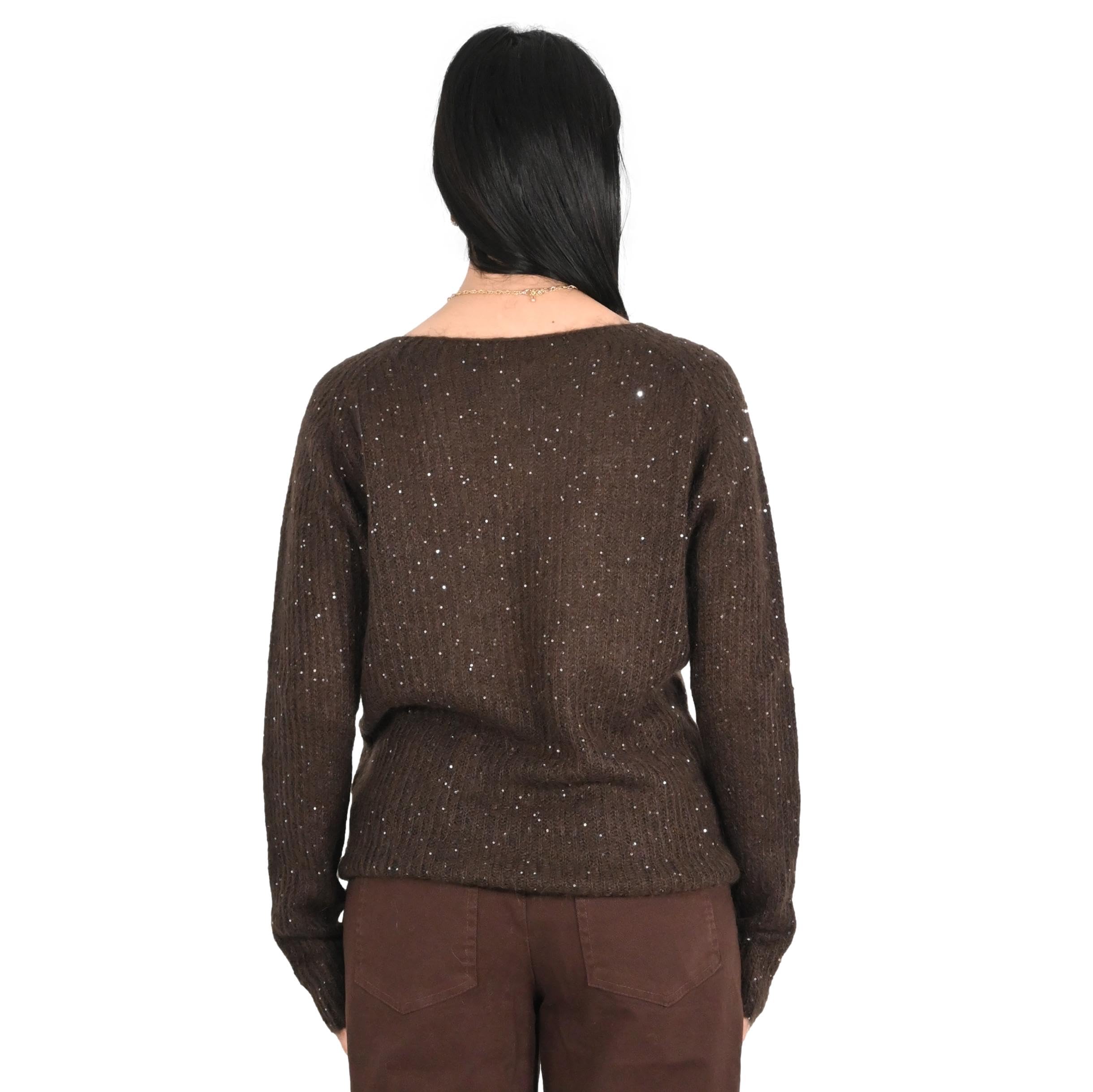 Kontatto maglia donna moka 3M1803C