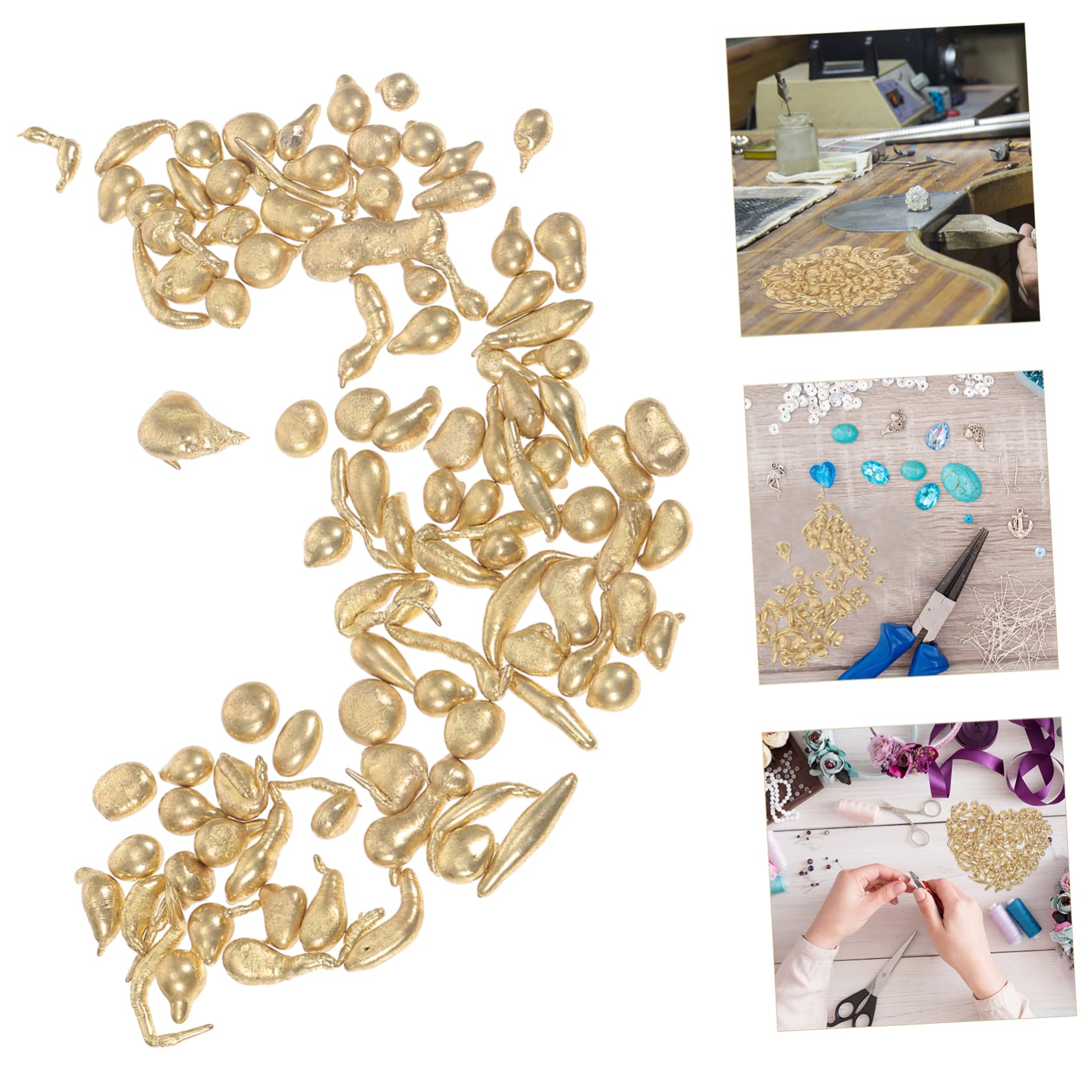 KONTONTY 100g Pack Brass Casting Grain for Jewelry Making Casting Jewelry Supplies