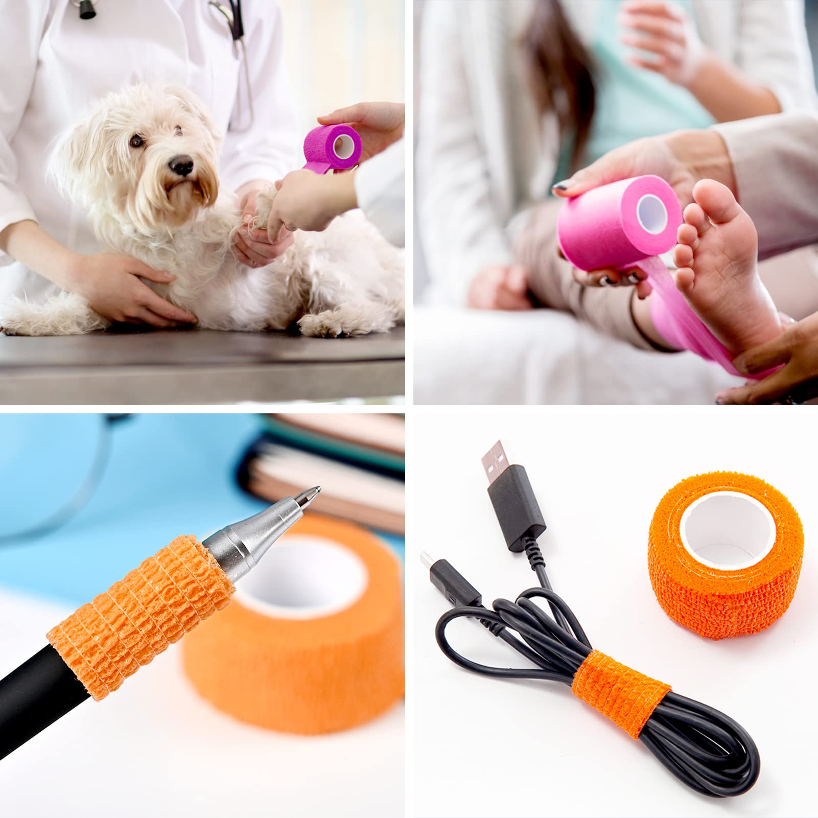 Bandage Auto-adhésif Kare & Kind - 7 Rouleaux Multicolores Pour Animaux | Chien, Chat, Cheval