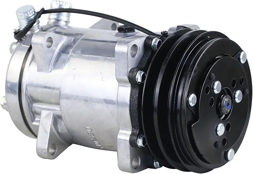 Universal A/C Compressor with Black 2PK Clutch SD510 5H16 R134A