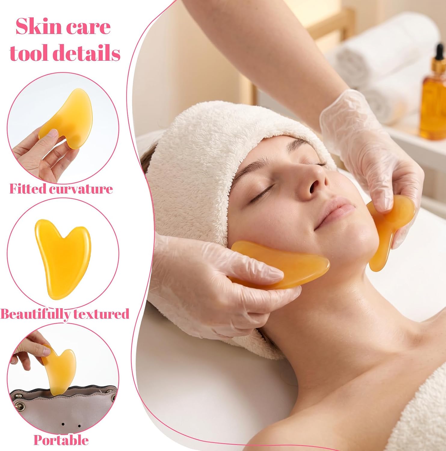 36 Pcs Gua Sha Facial Tools Bulk, Heart Gua Sha Facial Tools Set, Gua Sha Massage Tools Bulk - 12 Colors Resin Heart Shape Massage Guasha Tool for Face Body Skin Care, Spa