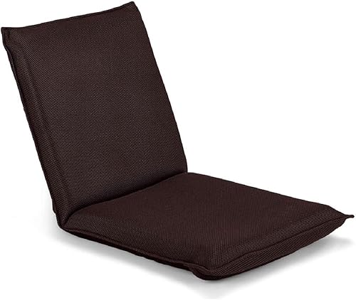 S AFSTAR Silla de suelo ajustable, tumbona reclinable acolchada con 6 posiciones cómodo soporte de respaldo y acolchado grueso, silla para juegos de