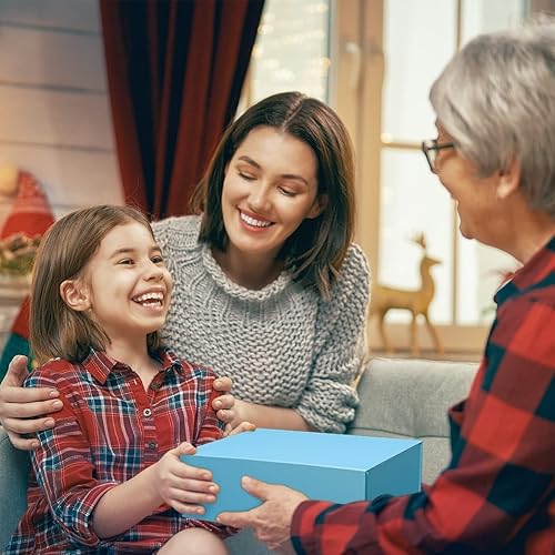 Miniatura 6 de Caja de regalo de 10 x 6 x 3 pulgadas con tapa de cierre magnético, cajas de regalo para regalos, caja de regalo de dama de honor, bonita caja de