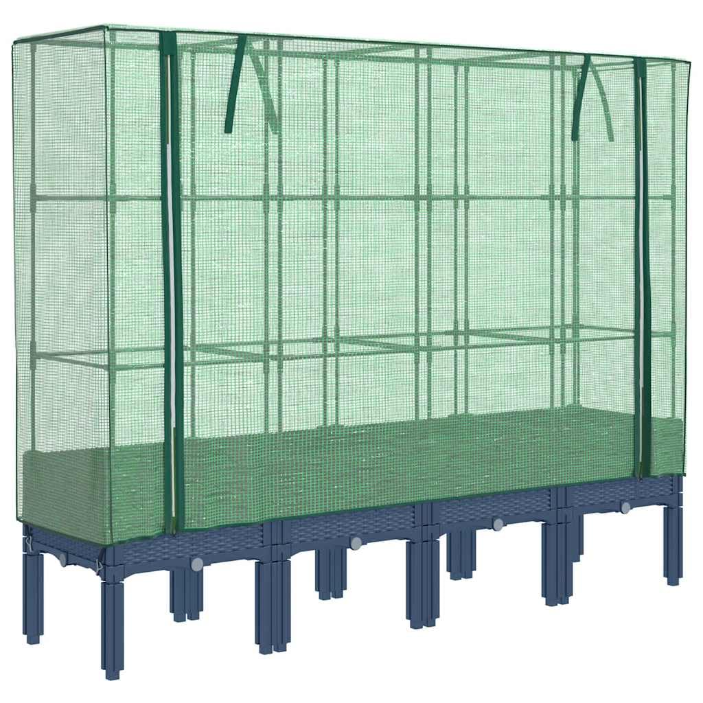 Potager de balcon chic en rotin : jardinière surélevée avec housse zippée pour terrasse