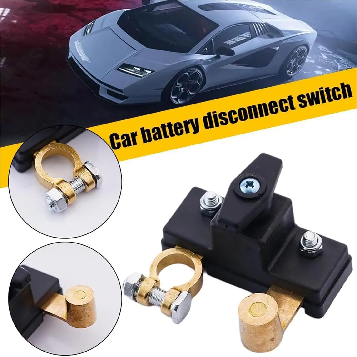 Car Battery Disconnect Switch Manual Circuit Breaker Anti-Power Off Leakage Protector Universal Auto Parts 6V/12V/24V