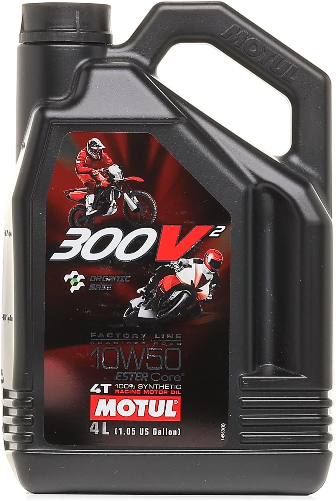 Engine Oil Motorcycle Competition - Motul 300V2 4T Factory Line Road Racing 10W-50, 4 liters