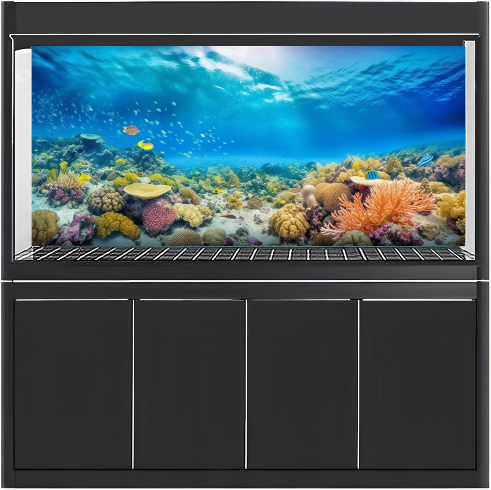 EVAYangSG Aquarium Backdrop Poster Underwater Decor Aquarium Background