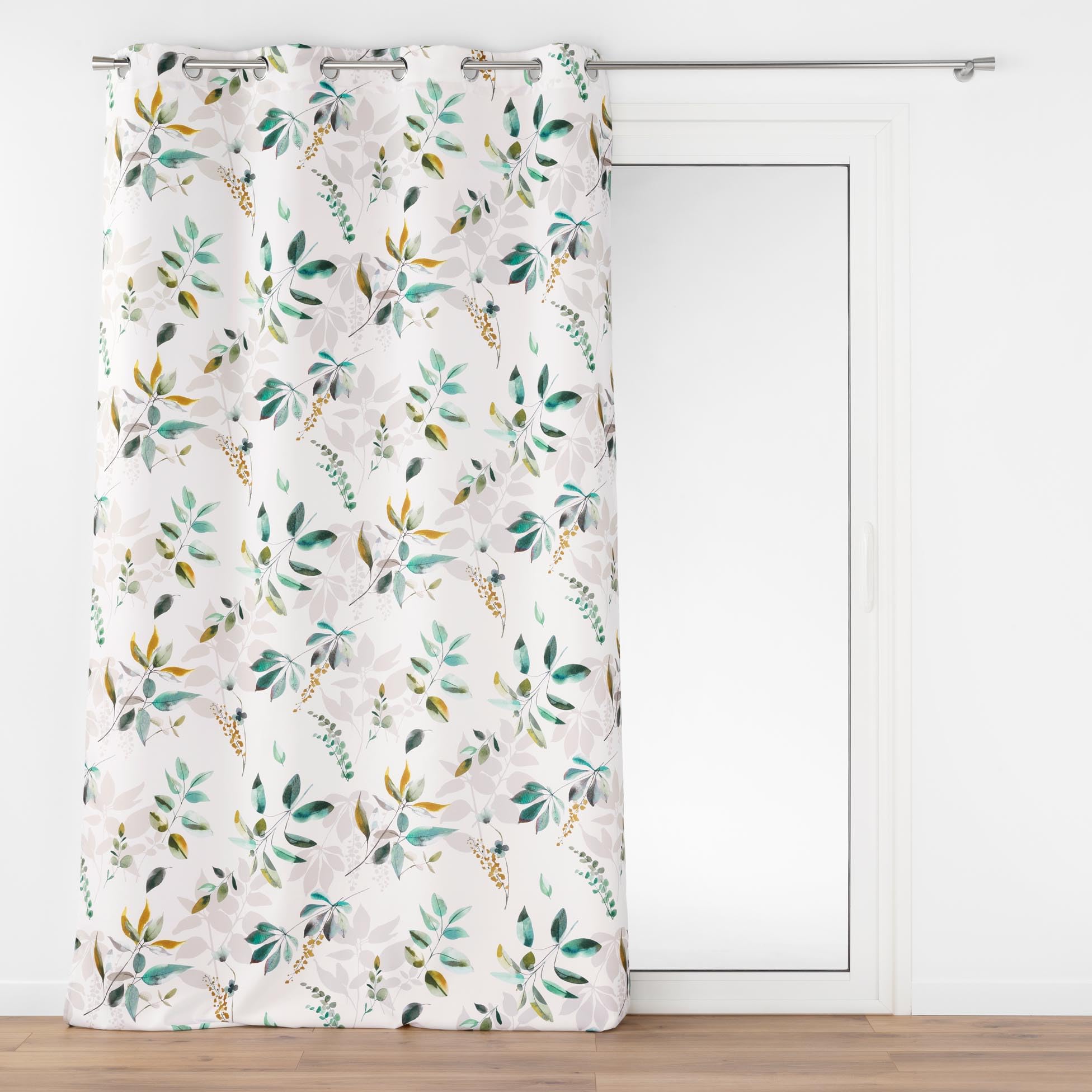 Douceur d'Intérieur, Dilaris Eyelet Curtain 140 x 280 cm Polyester Printed