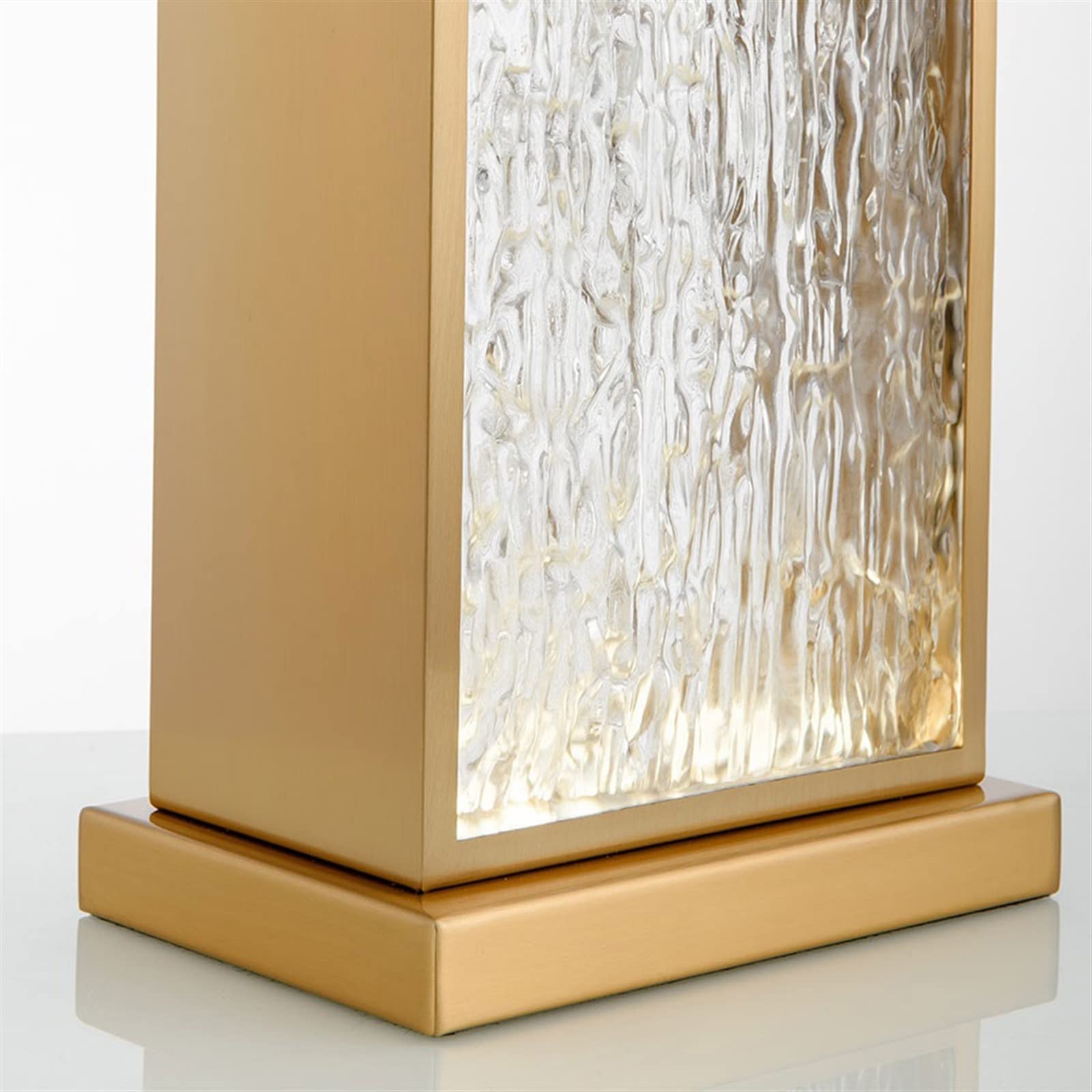 Affascinante Modern Creative Light Luxury Glass Table Lamp Exquisite Bedroom Bedside Indoor Decorative, 56cm (height) Arredamento per la casa