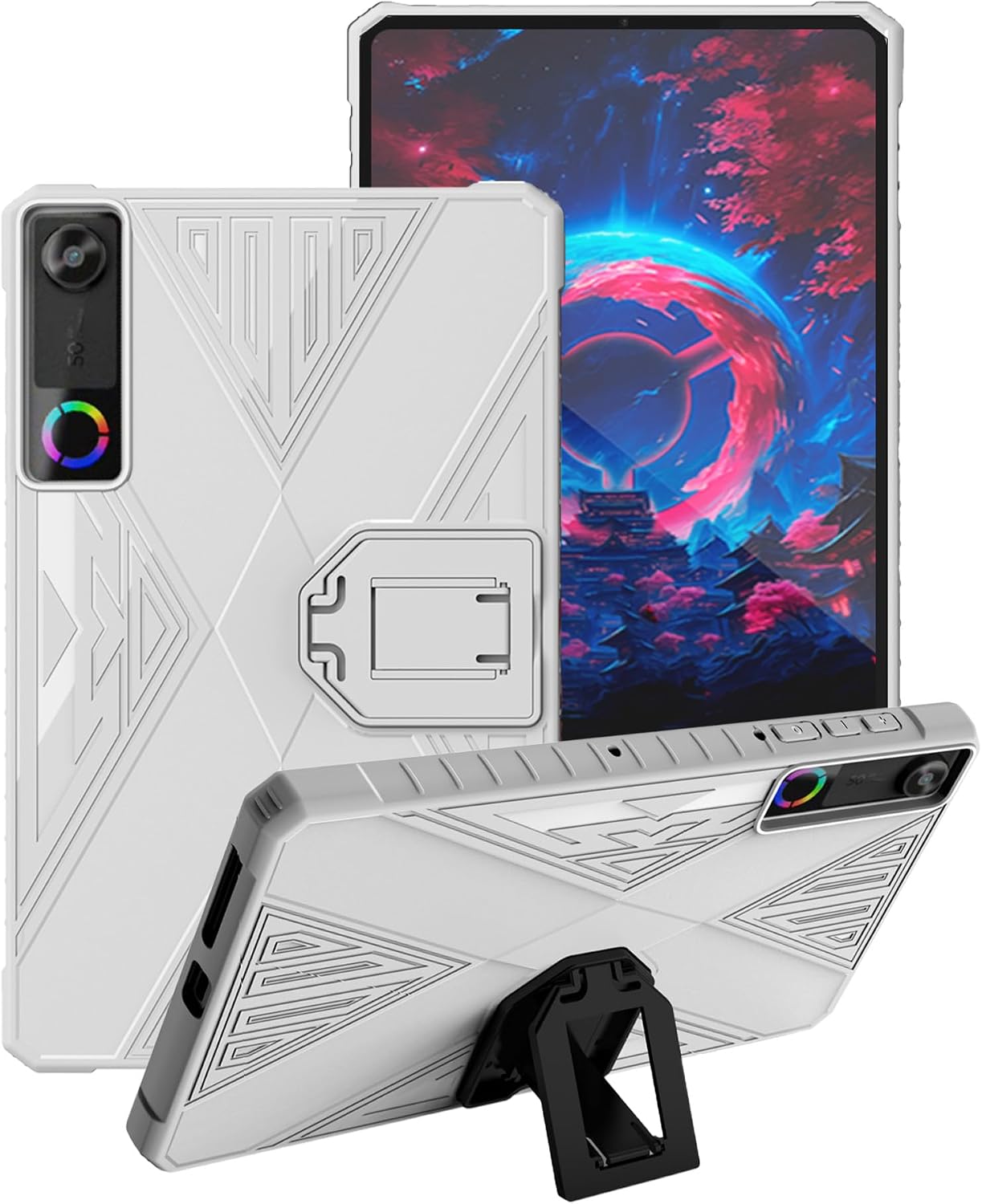 Stand Case for Lenovo Legion Tab Y700 Gen 5 Tablet 8.8 Inch (White)