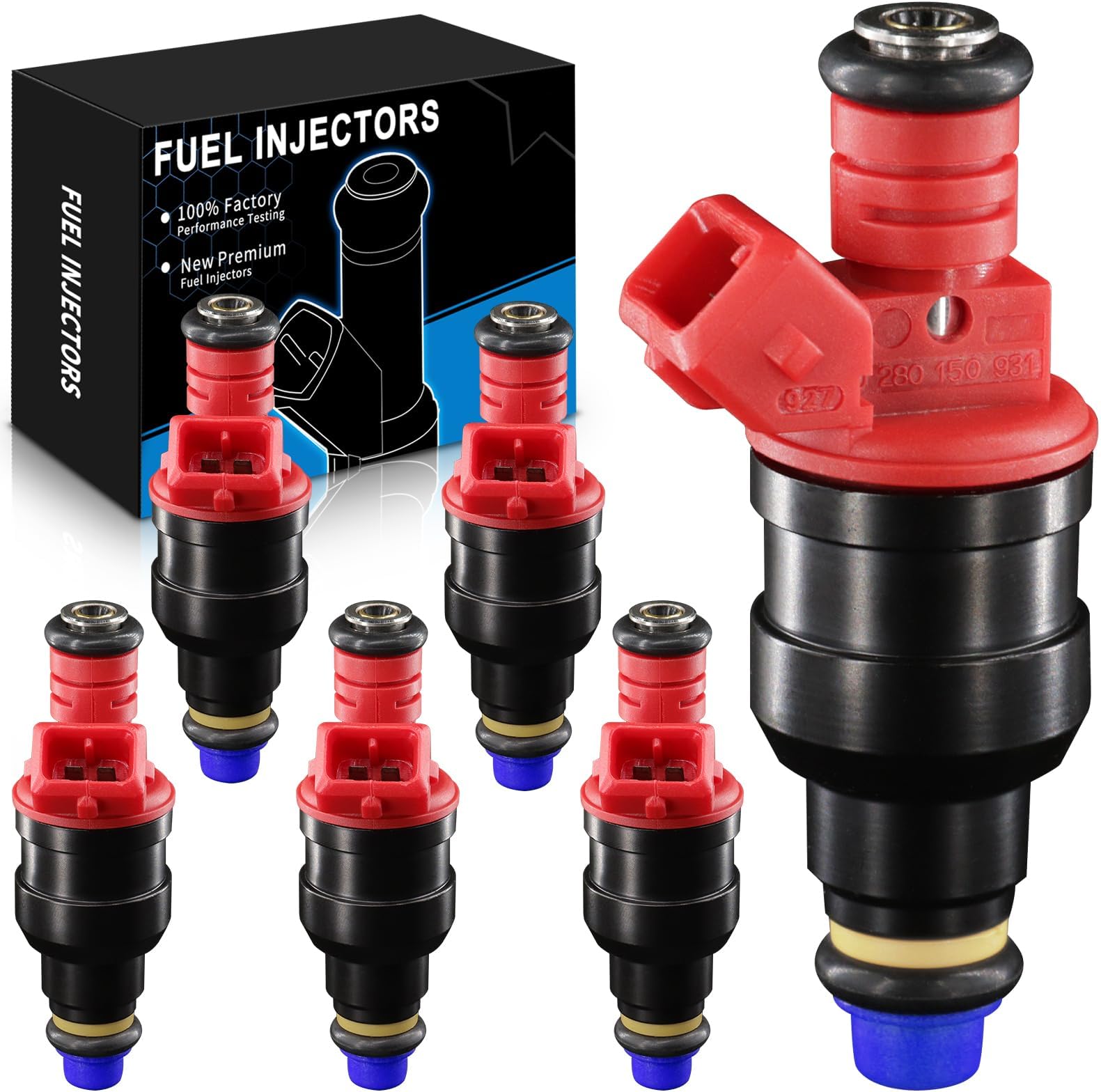 Fuel Injectors 0280150931 Fits For:-Ford Explorer 4.0L 1993 1994 1995 1996 For:-Ford Ranger For:-Mazda B4000 1995 1996 1997 For:-Mazda Navajo 1993 1994 (6 Pcs)