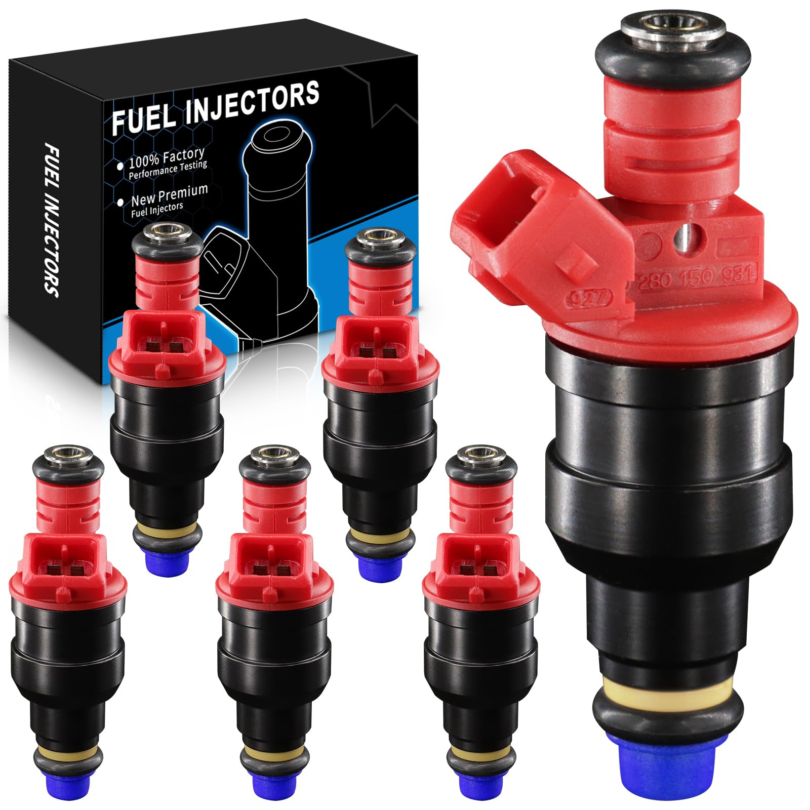 SZKAIDAG Fuel Injectors 0280150931 Fits For:-Ford Explorer 4.0L 1993 1994 1995 1996 For:-Ford Ranger For:-Mazda B4000 1995 1996 1997 For:-Mazda Navajo 1993 1994 (6 Pcs)