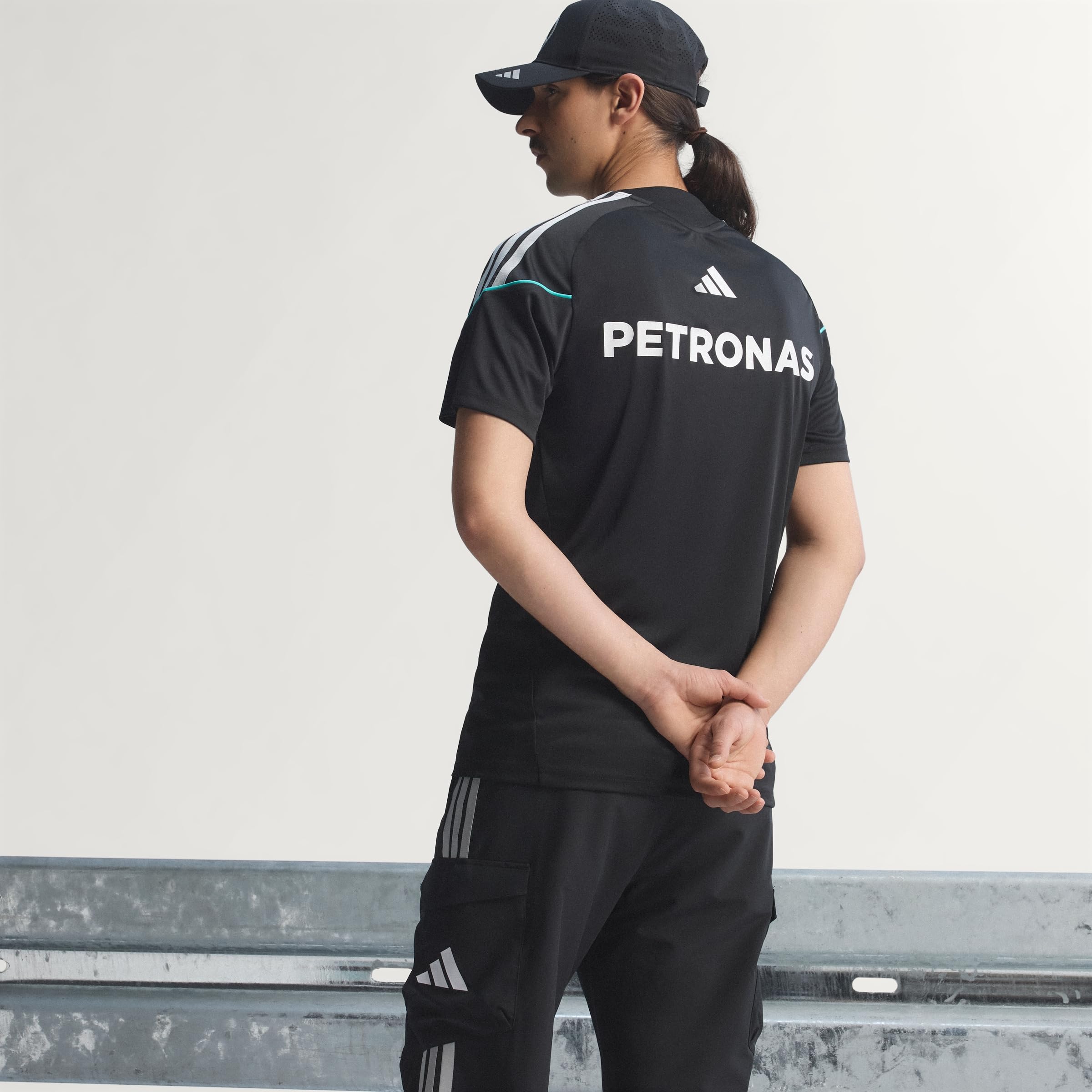 Adidas Mercedes - Amg Petronas Formula 1 Team Mechanics Jersey Polo Shirt Uomo