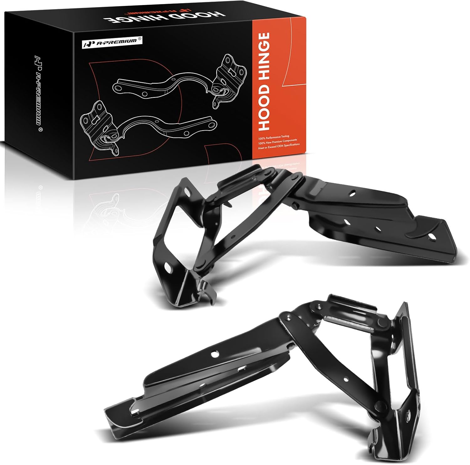 A-Premium Driver and Passenger Hood Hinges Compatible with Chevrolet Chevy Camaro 2010 Coupe, Camaro 2011-2015 Convertible, Set of 2 Front Left and Right Side Hood Hinges, Replace# 92235925, 92235924