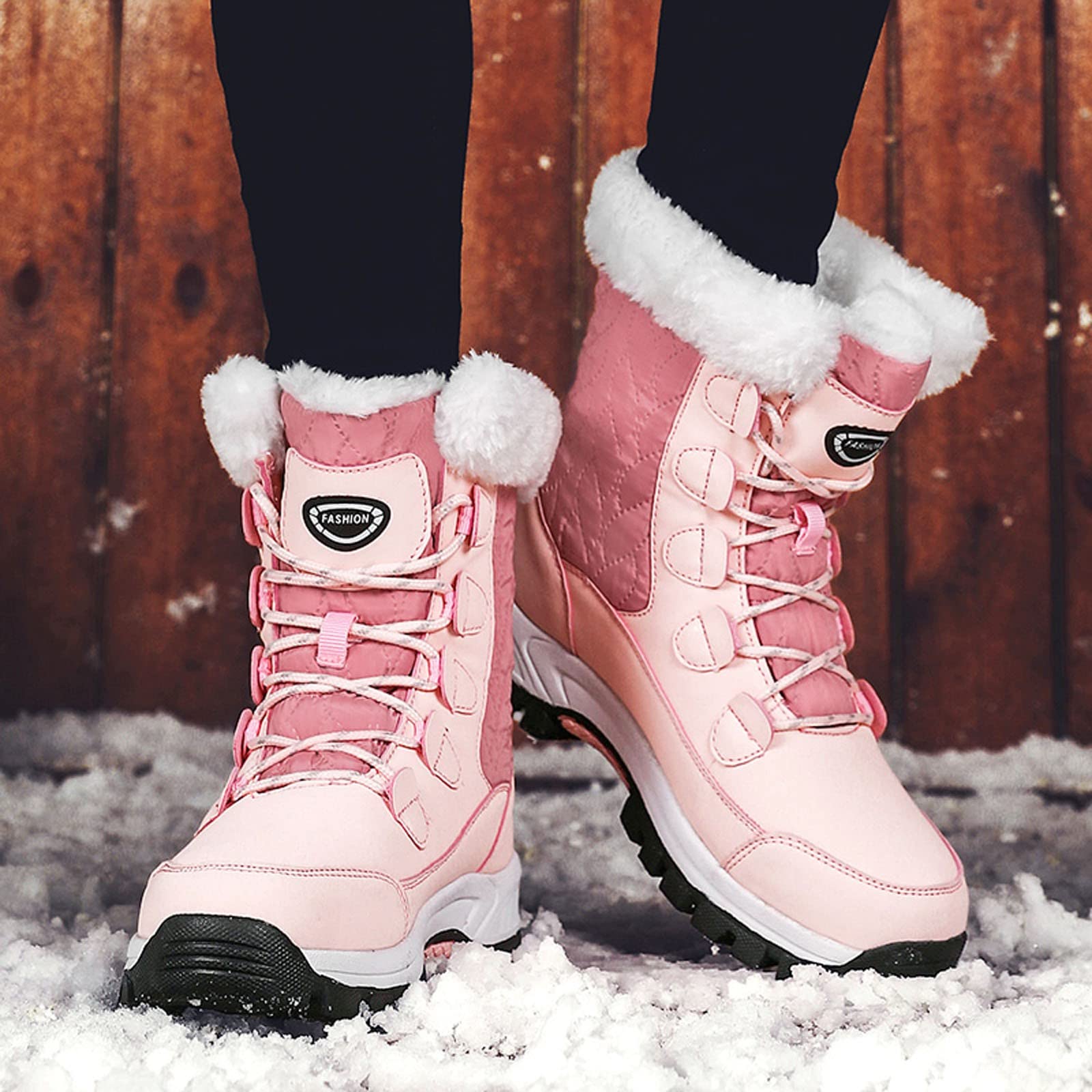 Stivali da Neve Donna con Zip Laterale Morbidi Invernali | Zip Laterale Pratica, Materiale Morbido, Stile Casual per Neve, Città e Tempo Libero