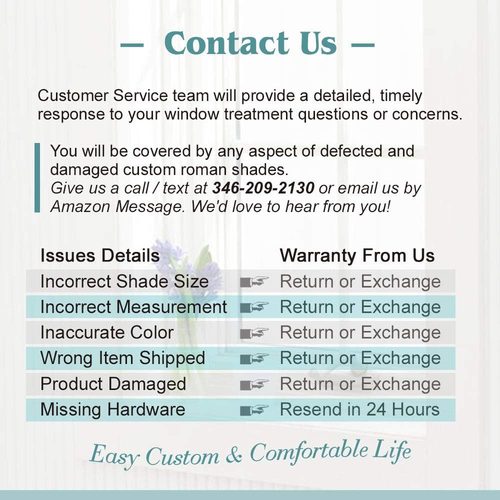 Roman Shades Window Shades, Blue Pattern Blackout Light Filtering Custom Window Roman Blinds, 10% Linen Fabric Roman Shades for Windows, French Doors, Doors, Kitchen Windows (1 Piece)