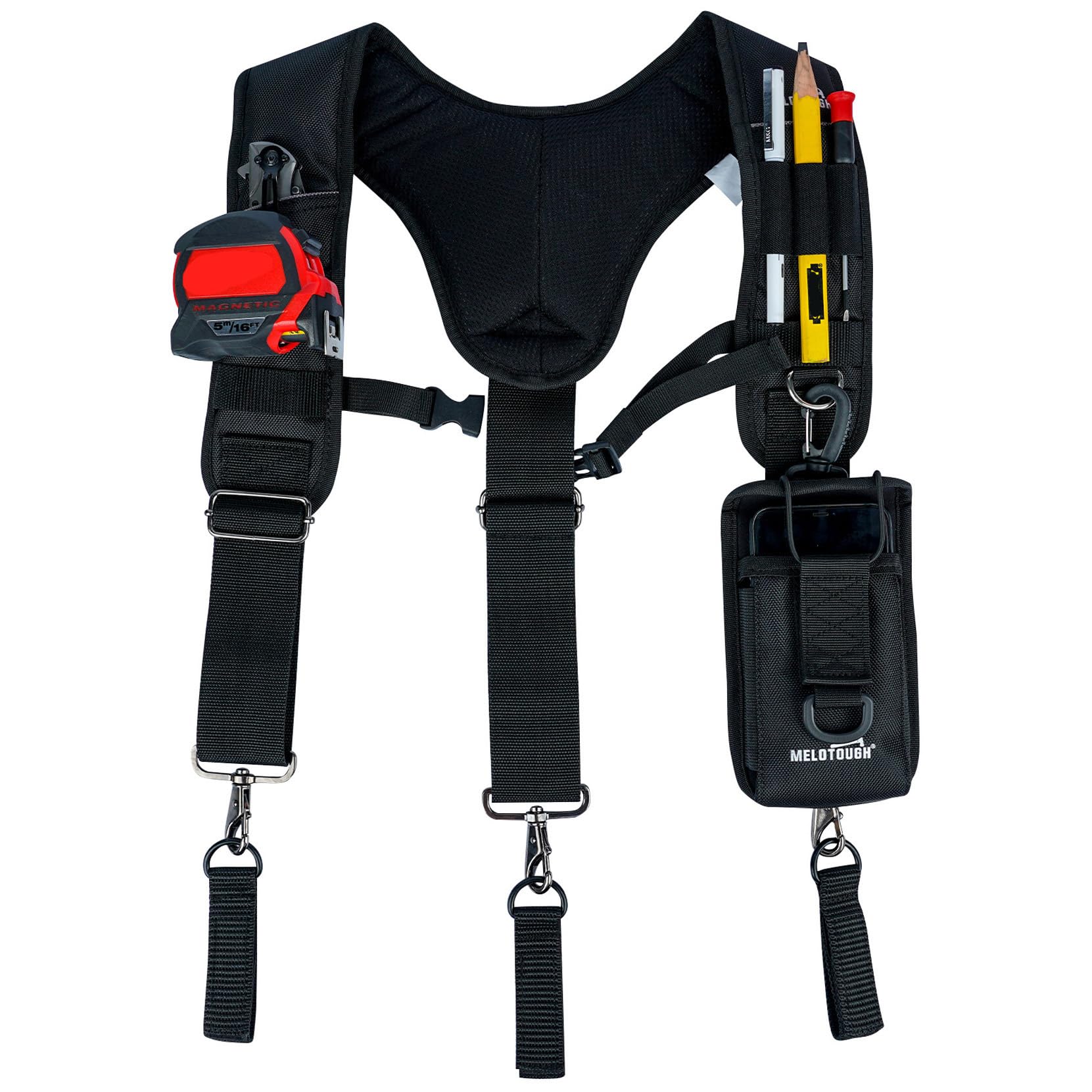 MELOTOUGH Bretelle da cintura per attrezzi da lavoro Bretelle per uomo Big e Tall Construction Bag Bretelle imbottite