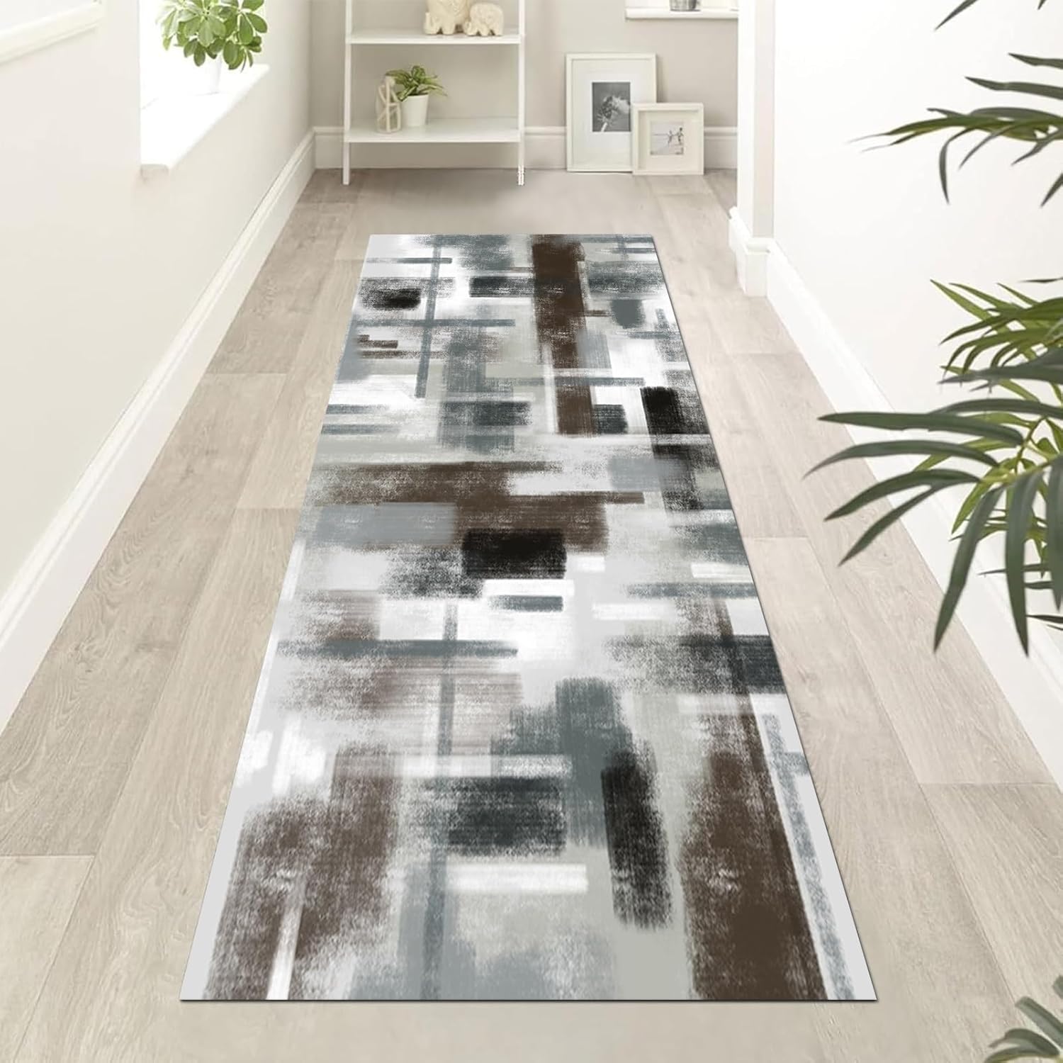 Modern Soft Entrance Hallway Carpet Multicoloured Runner Rug Lounge Kitchen Dining Living Room Bedroom Long Narrow Floor Mats Area Rugs Carpets for Home Hallway Office Kitchen Doormats ( Size : 2.3 ft