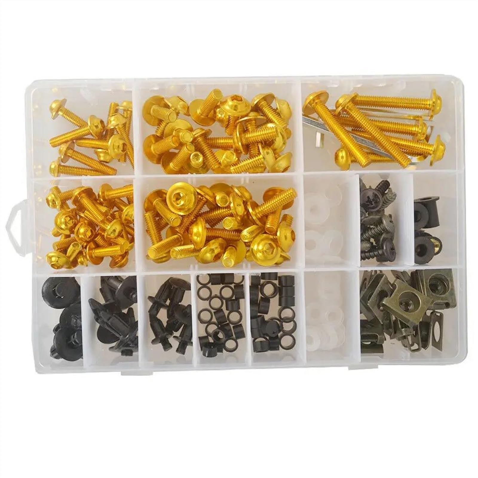Motorcycle Fairing Bolts Kits Screws Bodywork Speed Nuts Bolt For Ducati 848 EVO 1098 1198 1098S 1098R 1198S 07-13 200x CNC Alloy(Gold)