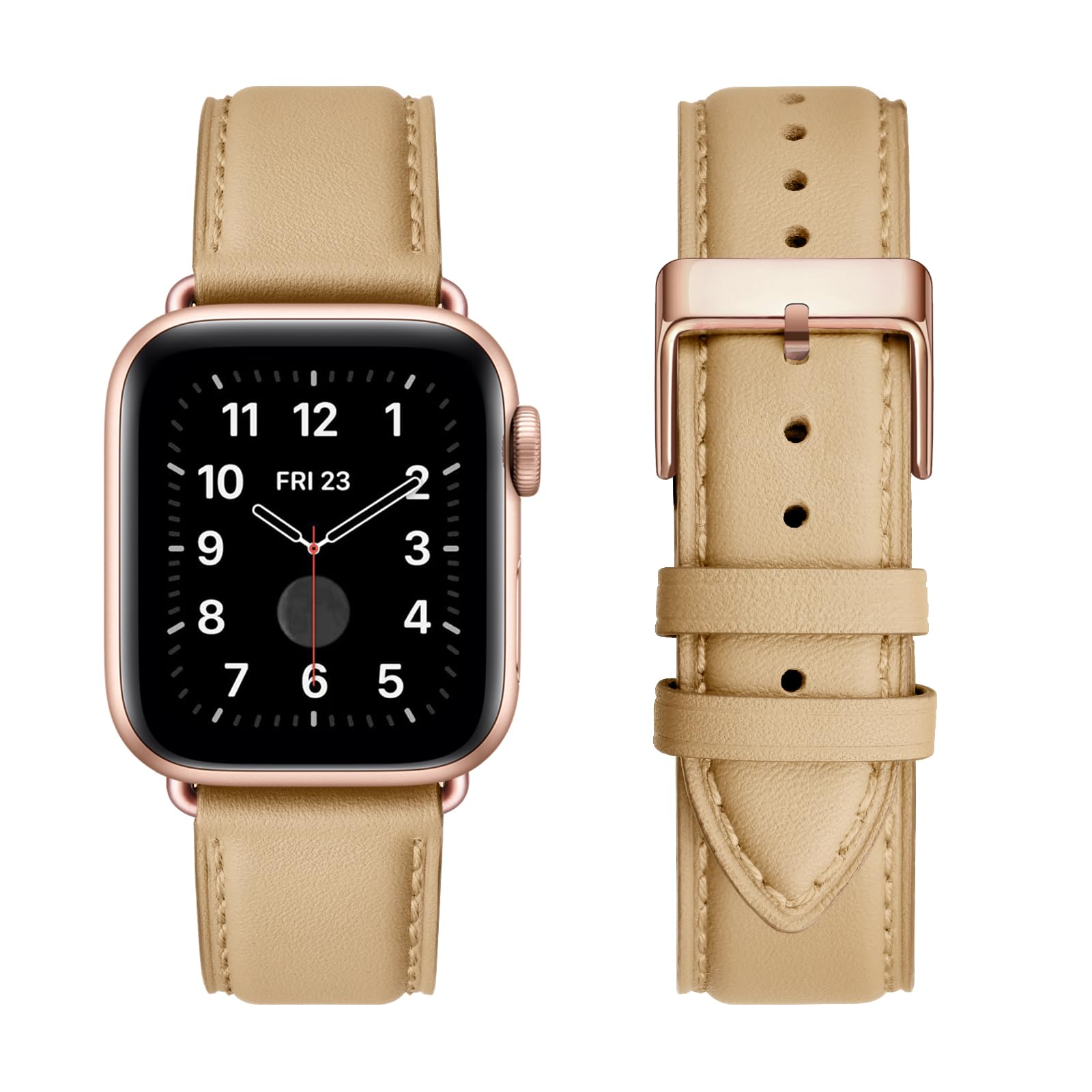 Genuine Leather Band Compatible with Apple Watch Bands for Women Office