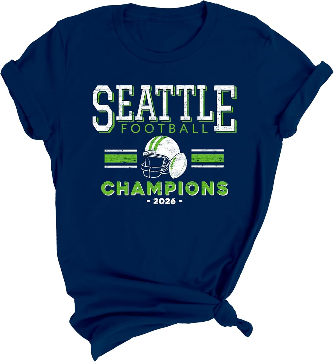 Seattle Champions Football Fan Graphic Shirts for Game Day Outfit Sunday Football Event Matching Shirt