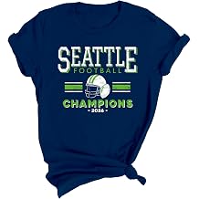 Seattle Champions Football Fan Graphic Shirts for Game Day Outfit Sunday Football Event Matching Shirt