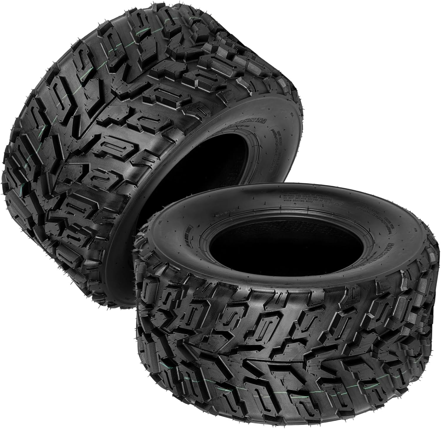 GarveeTech ATV Tires, 2 Pack 22x11-10 22x11x10 ATV UTV All Terrain Tires for Trail, Desert, Mud, Dirt, Street, Sand, 6PR Tubeless