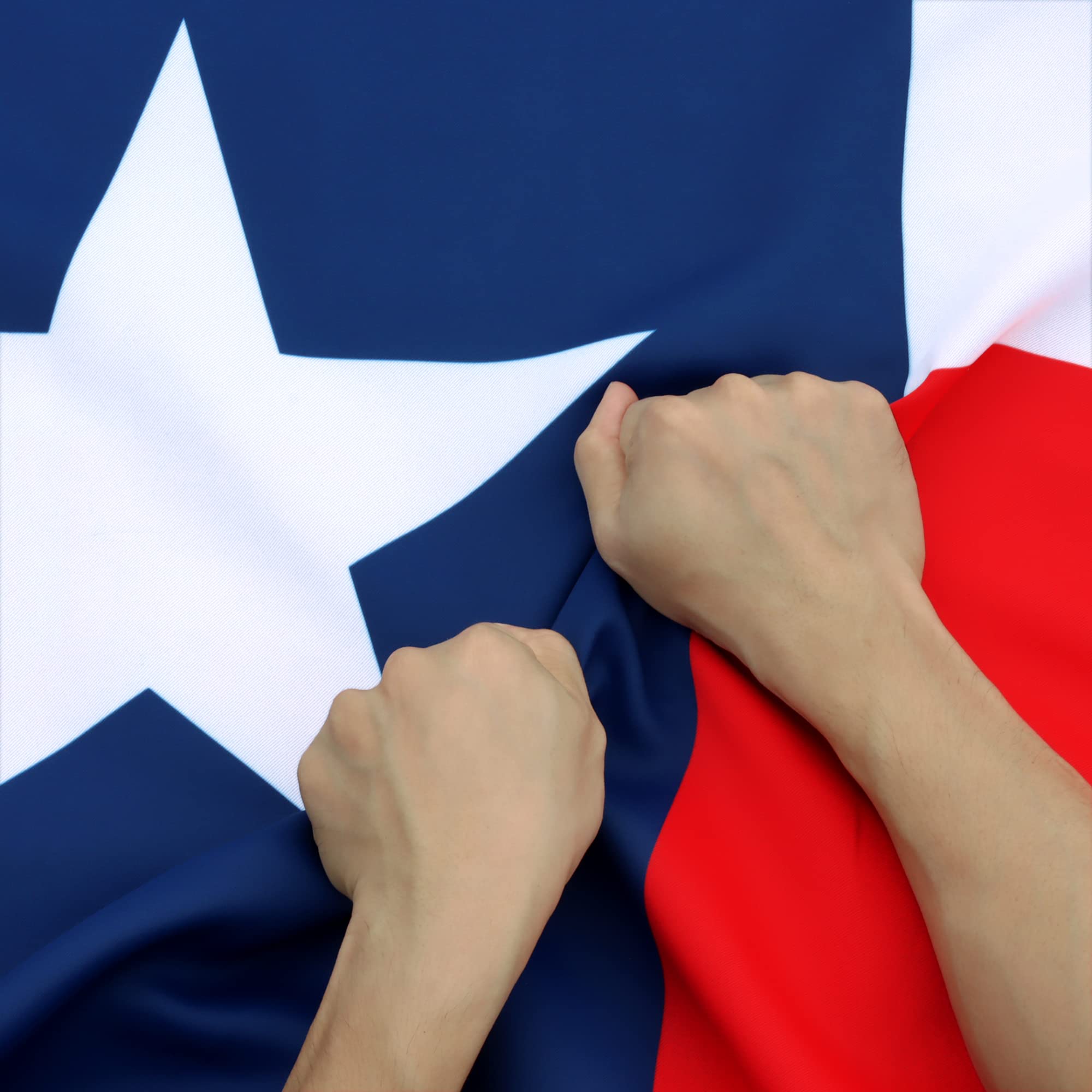 Anley Rip-Proof Technology Double Sided 3-Ply Texas State Flag 3x5 Foot - Vivid Color, Canvas Header and Wrinkle Resistant - The Strongest, Longest Lasting Lone Star Flags 3 X 5 Ft