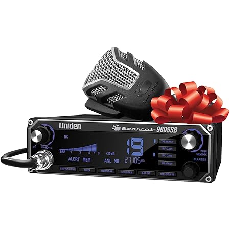 Uniden BEARCAT 980 40- Channel SSB CB Radio with Sideband NOAA WeatherBand,7- Color Digital Display PA/CB Switch and Noise Cancelling Mic, Wireless Mic Compatible