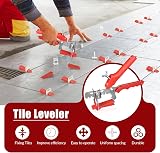 601PCS 3mm Tile Leveling System 500pcs Tile Spacers Plus 100 Tile Wedges Tile Spacers 3mm Set Tile Leveling System with Push-fit Pliers for Wall and Floor Tiles - 5