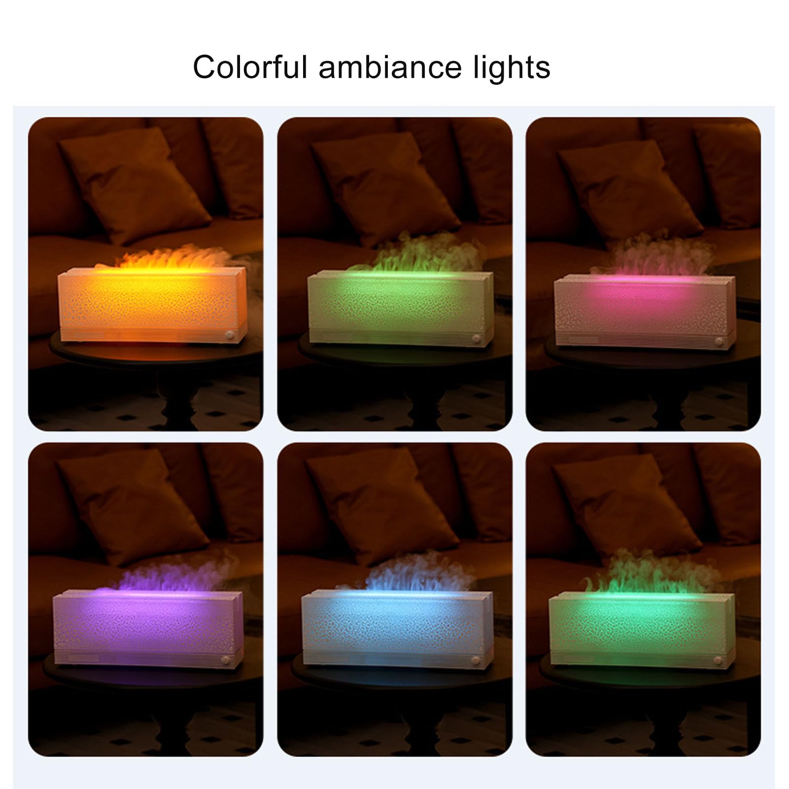 Umidificatore con Diffusore di, Macchina per Aromaterapia Satinata in Lega da 320 Ml con Timer di Spegnimento Automatico Senza Acqua, 3 Impostazioni di Temporizzazione e Luce Sfumata di