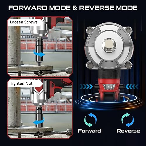 Miniatura 4 de Llave de impacto inalámbrica de 960 pies - Llave de impacto de alto par de 1300 Nm - Pistola de impacto de potencia sin escobillas de 21 V 2600 RPM